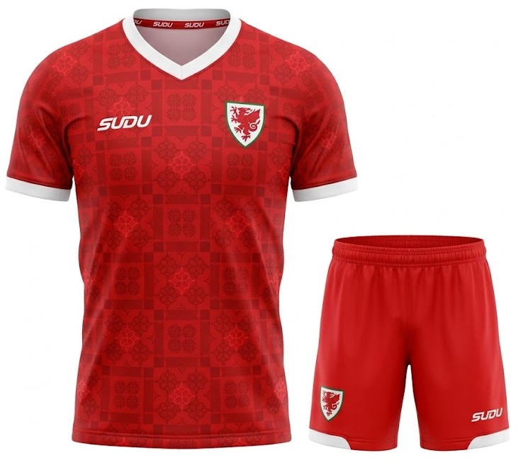 Kit infantil I País de Gales 2026 2027 Sudu oficial 